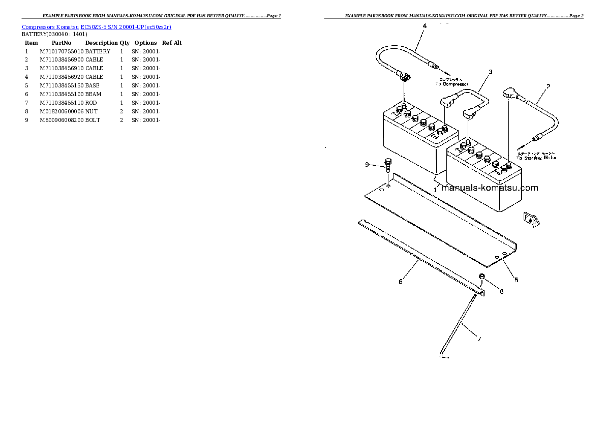 Protected: EC50ZS-5 S/N 20001-UP Partsbook