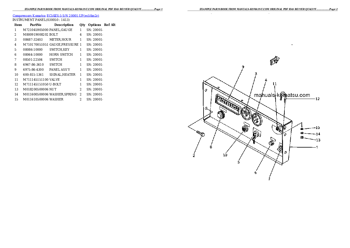 Protected: EC50ZS-5 S/N 20001-UP Partsbook
