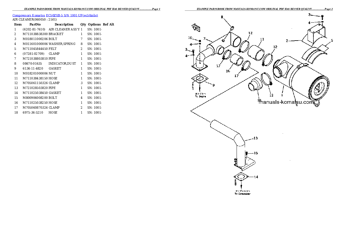 Protected: EC50ZSB-5 S/N 1001-UP Partsbook