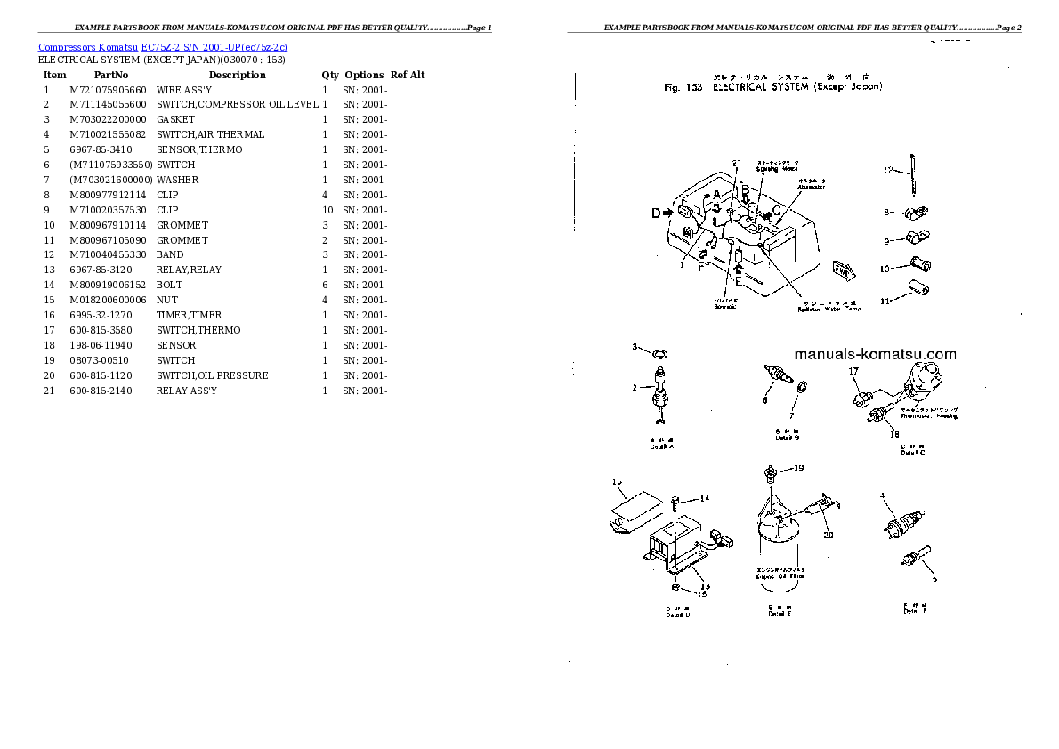 Protected: EC75Z-2 S/N 2001-UP Partsbook
