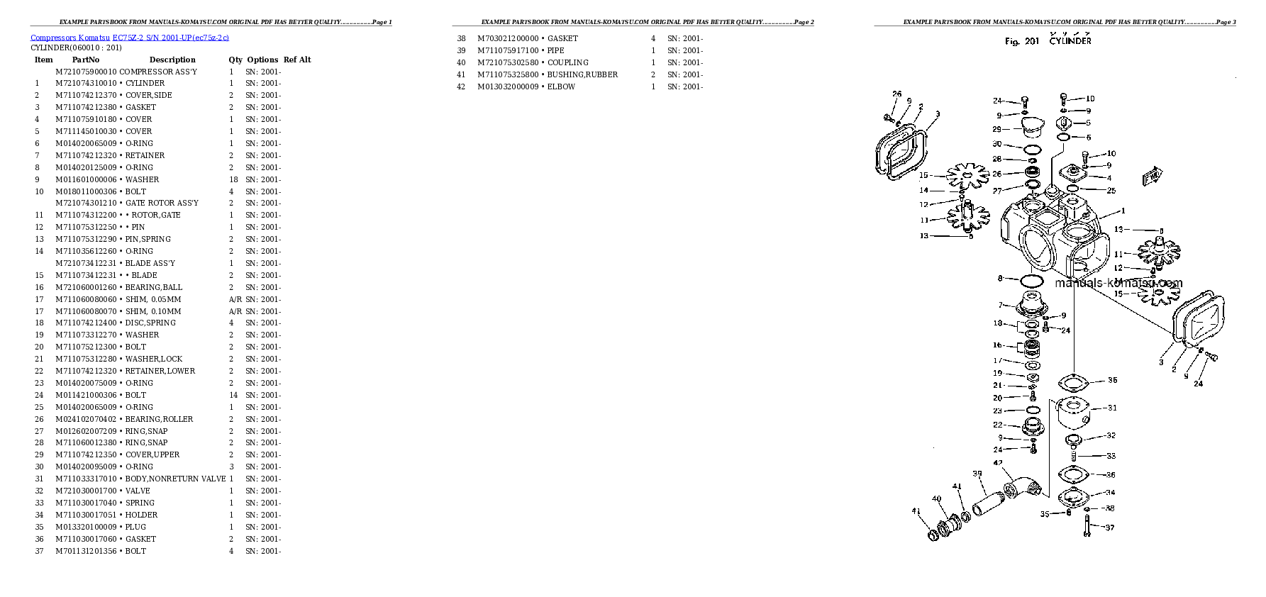 Protected: EC75Z-2 S/N 2001-UP Partsbook