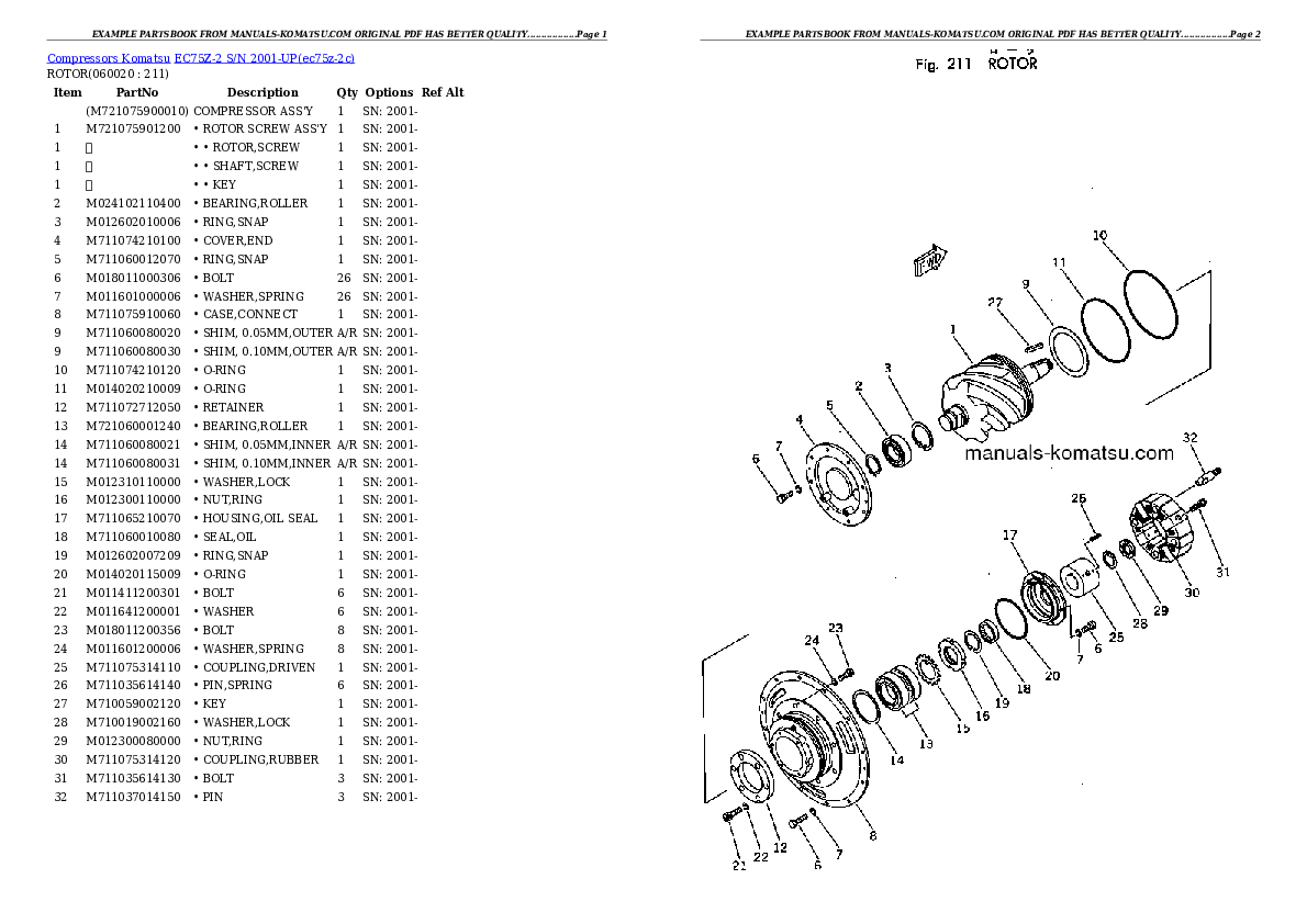 Protected: EC75Z-2 S/N 2001-UP Partsbook