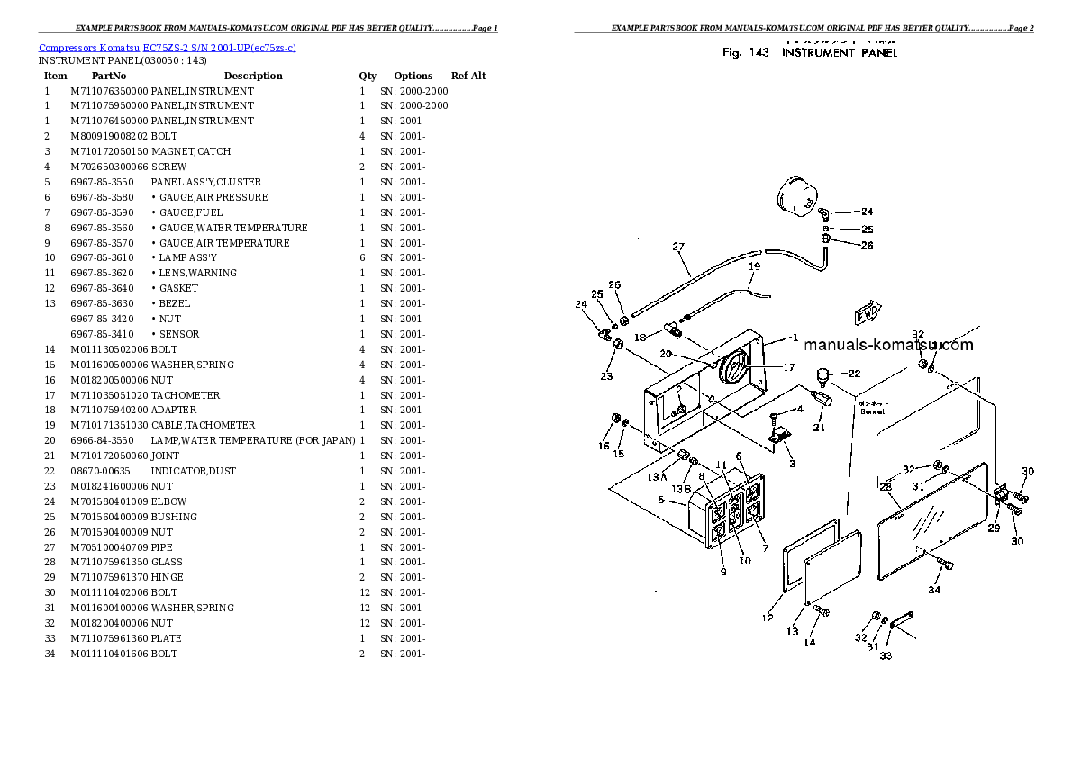 Protected: EC75ZS-2 S/N 2001-UP Partsbook