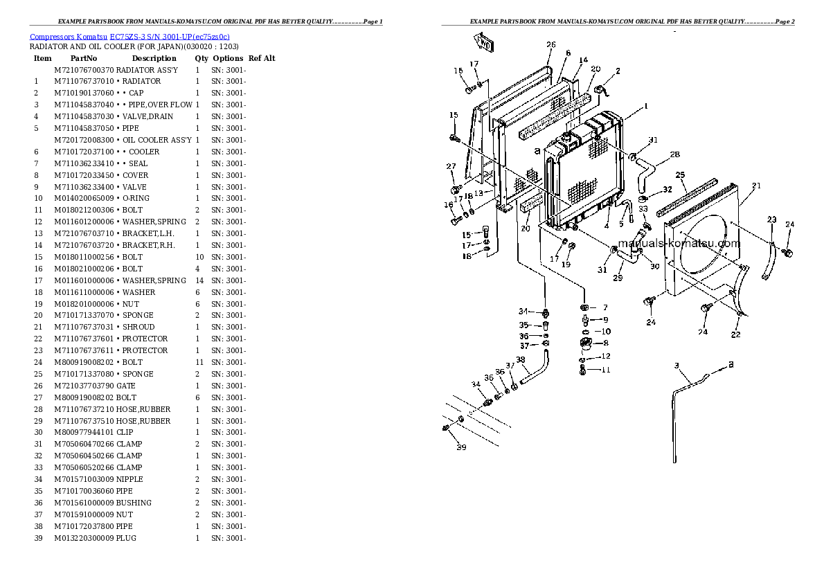 EC75ZS-3 S/N 3001-UP Partsbook