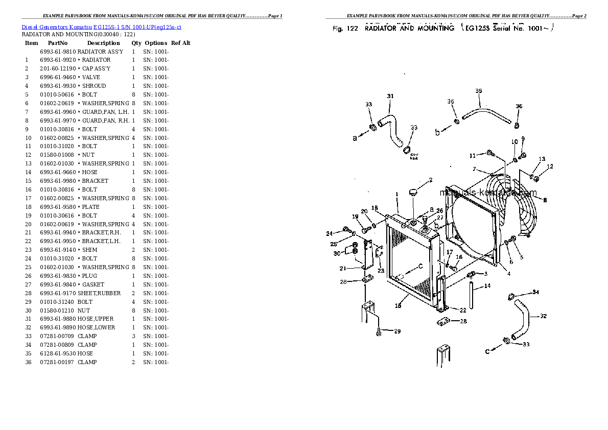 Protected: EG125S-1 S/N 1001-UP Partsbook