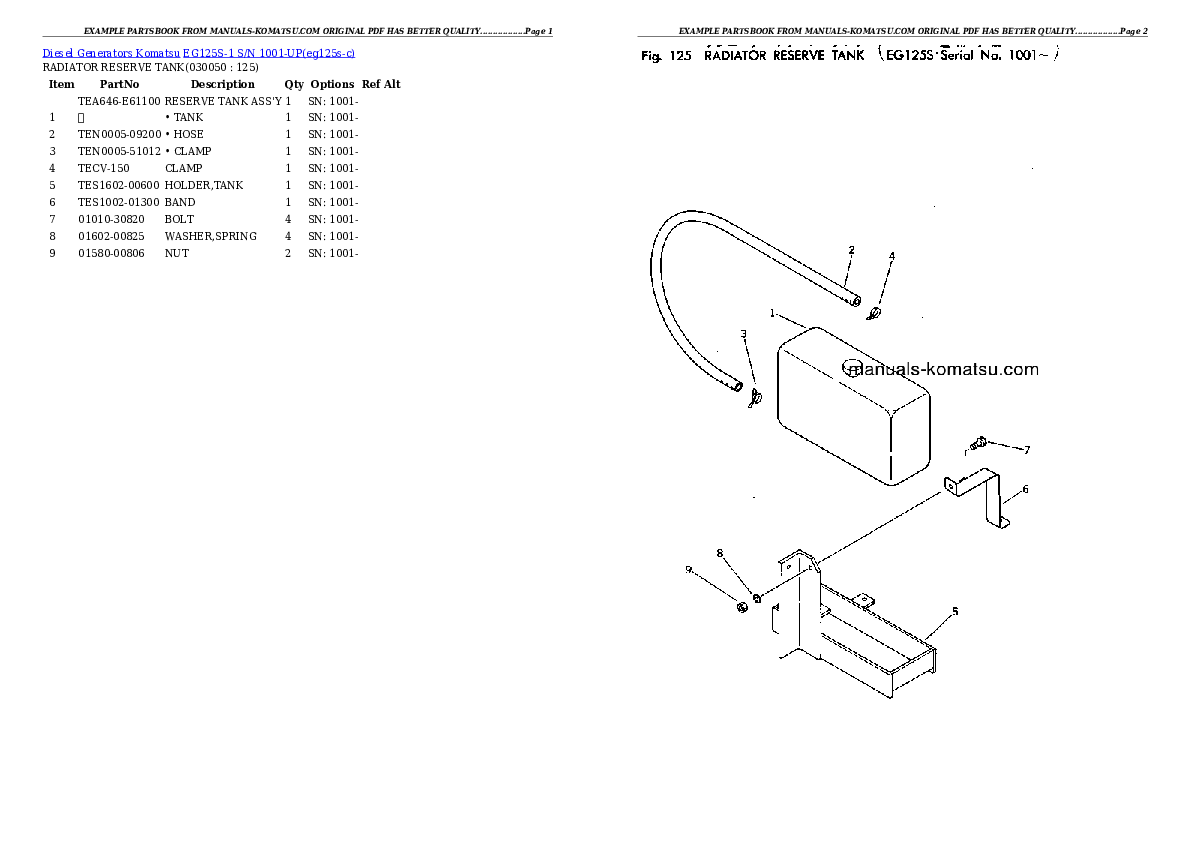 Protected: EG125S-1 S/N 1001-UP Partsbook