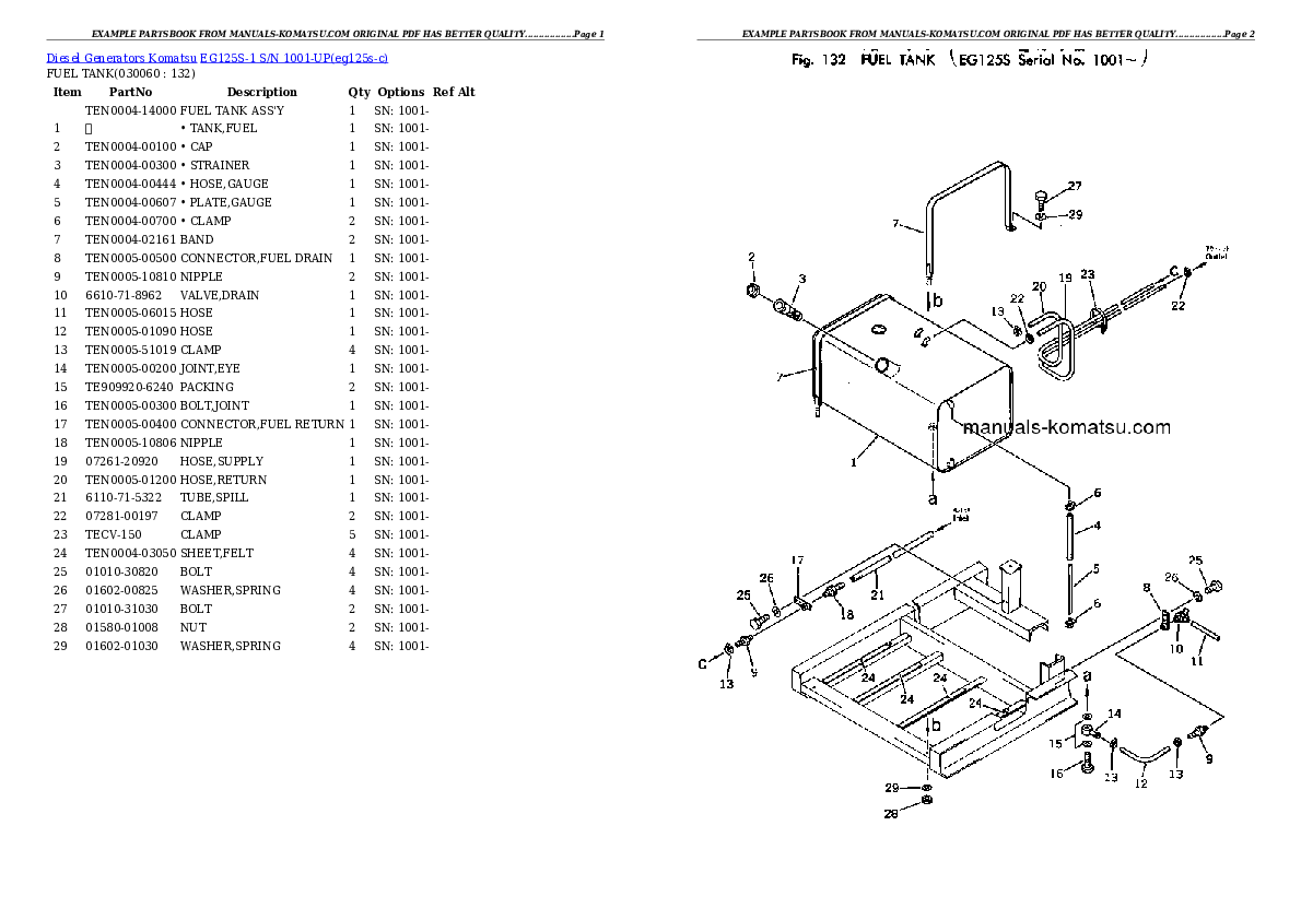 Protected: EG125S-1 S/N 1001-UP Partsbook