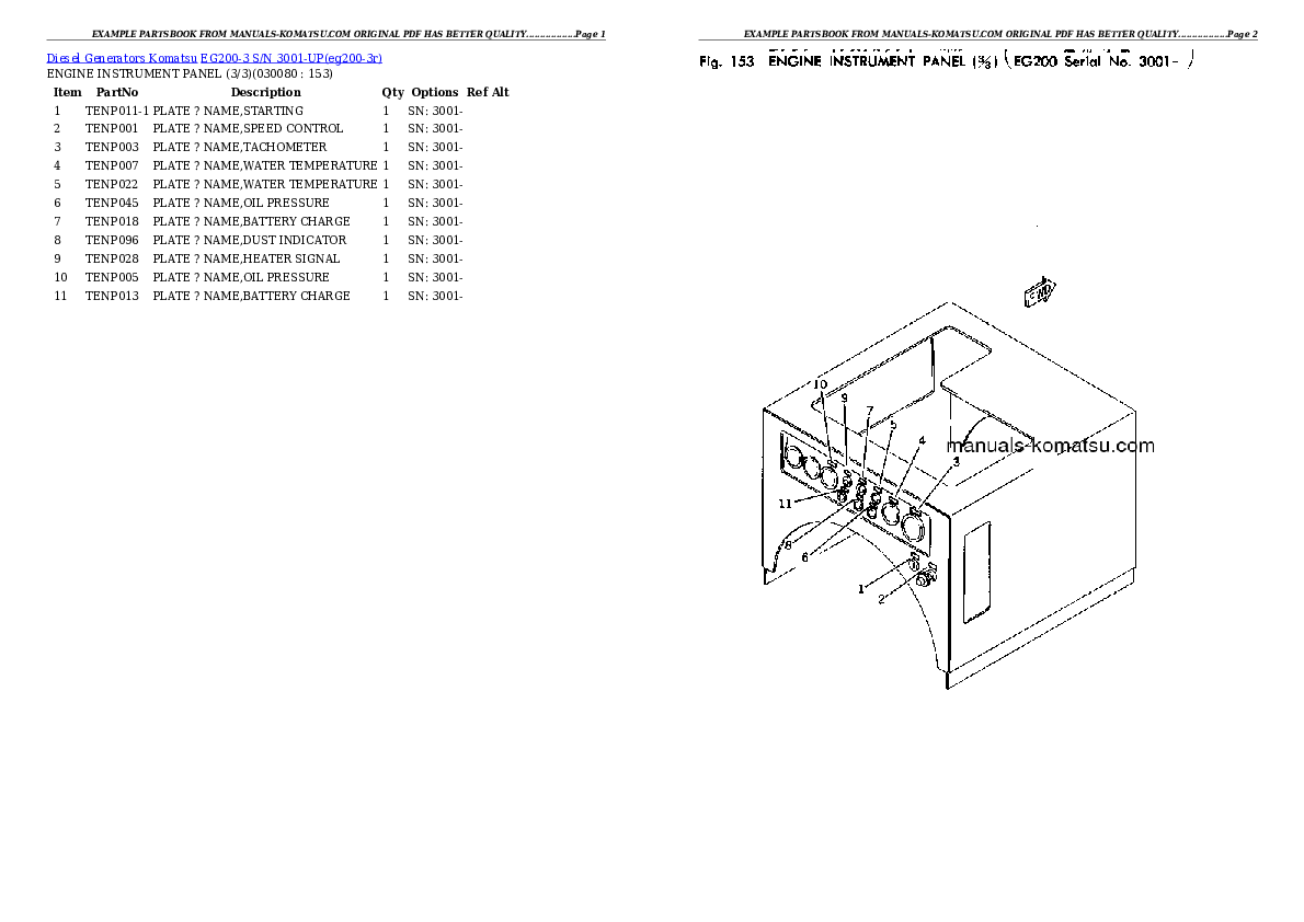 Protected: EG200-3 S/N 3001-UP Partsbook