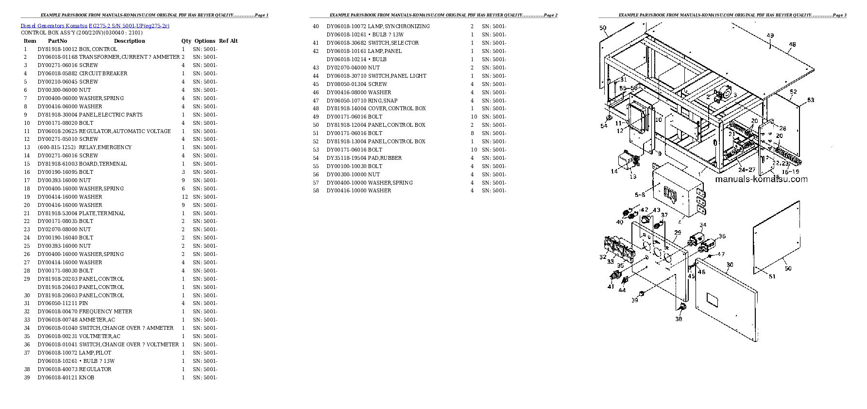 Protected: EG275-2 S/N 5001-UP Partsbook