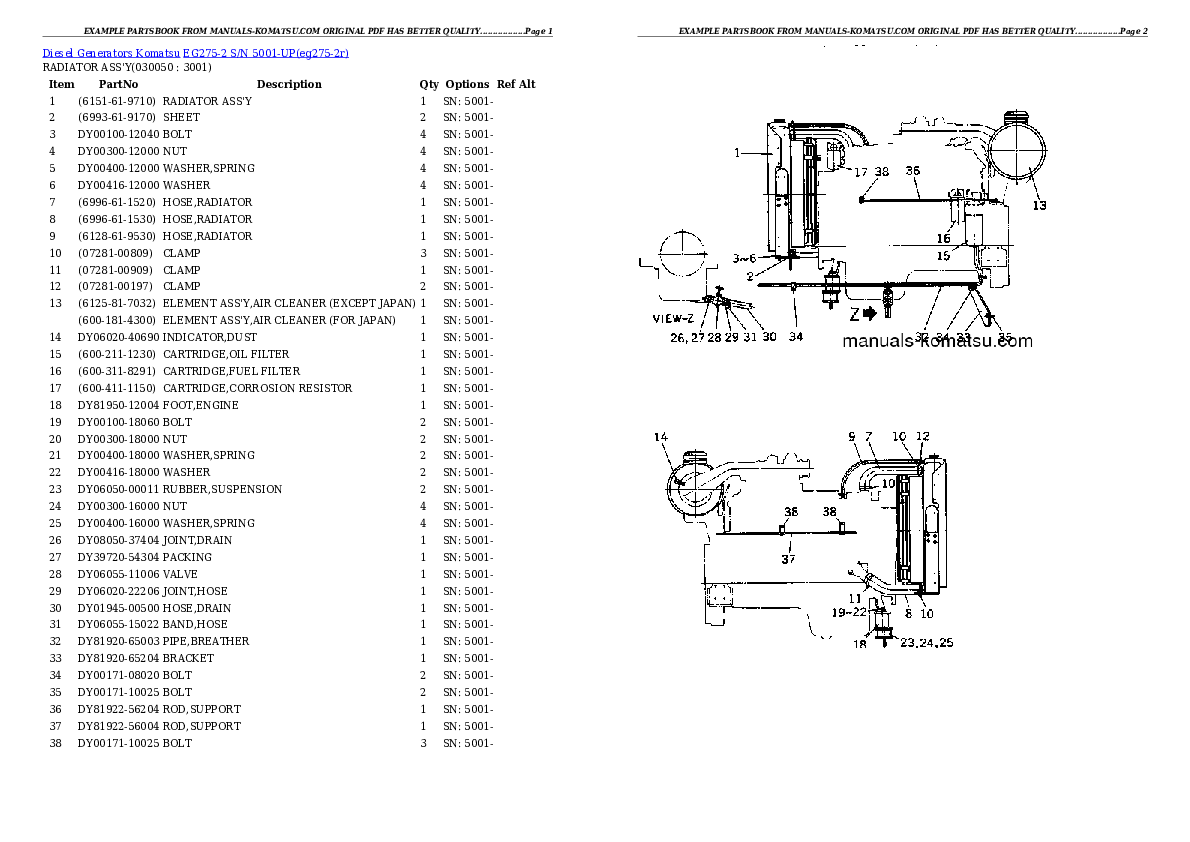 Protected: EG275-2 S/N 5001-UP Partsbook