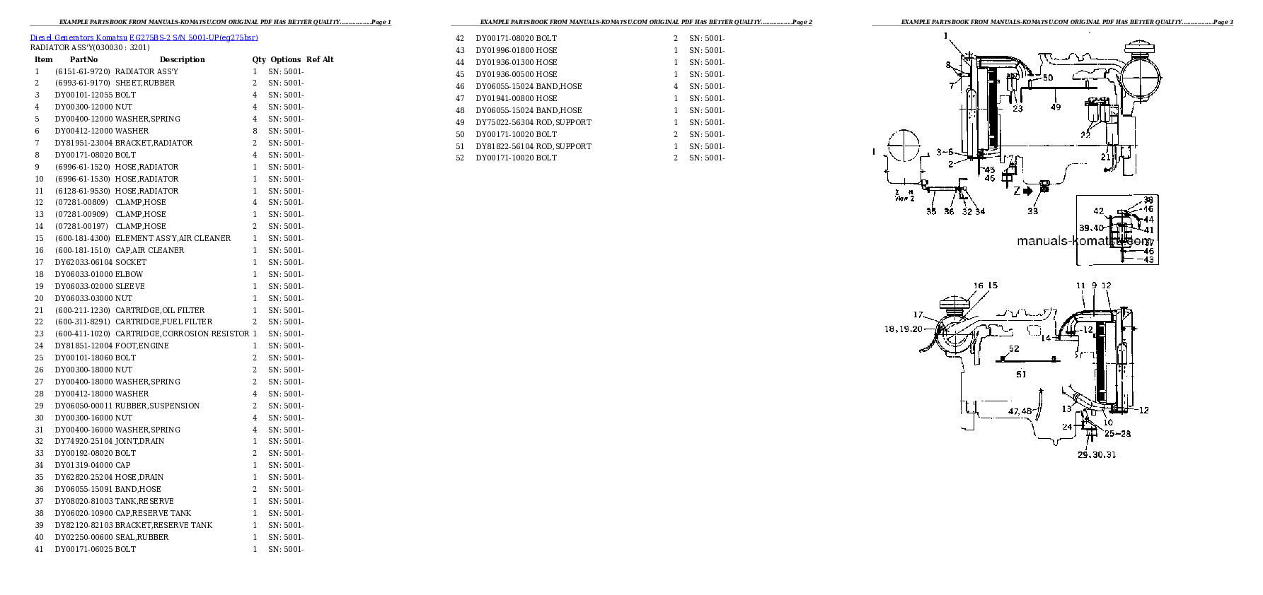 Protected: EG275BS-2 S/N 5001-UP Partsbook