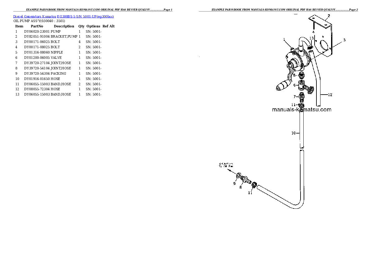 Protected: EG300BS-5 S/N 5001-UP Partsbook