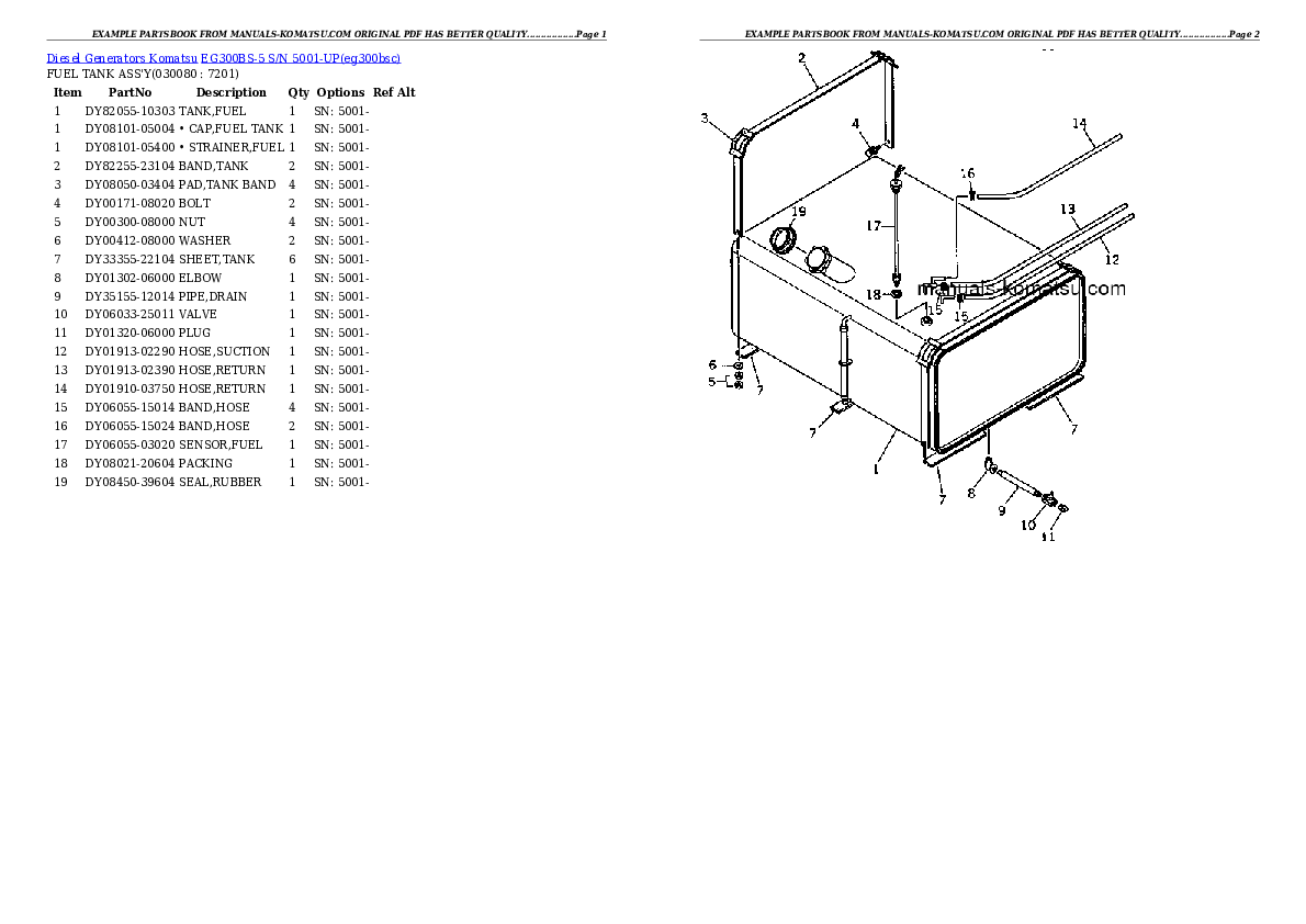 Protected: EG300BS-5 S/N 5001-UP Partsbook