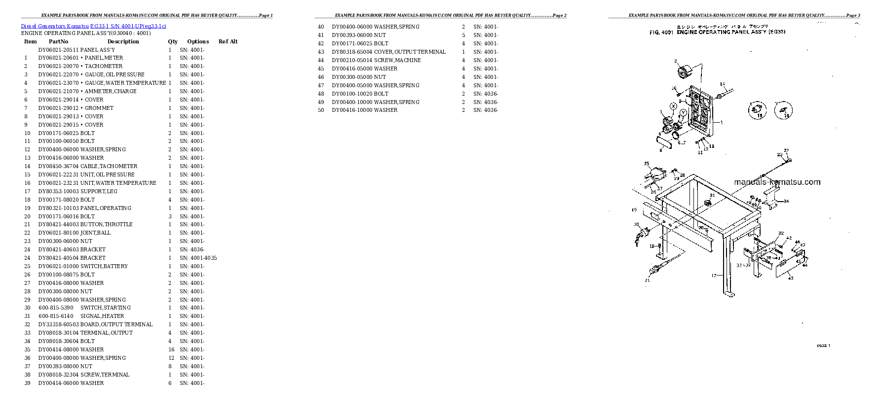 Protected: EG33-1 S/N 4001-UP Partsbook