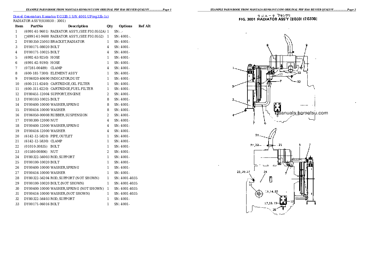 Protected: EG33B-1 S/N 4001-UP Partsbook