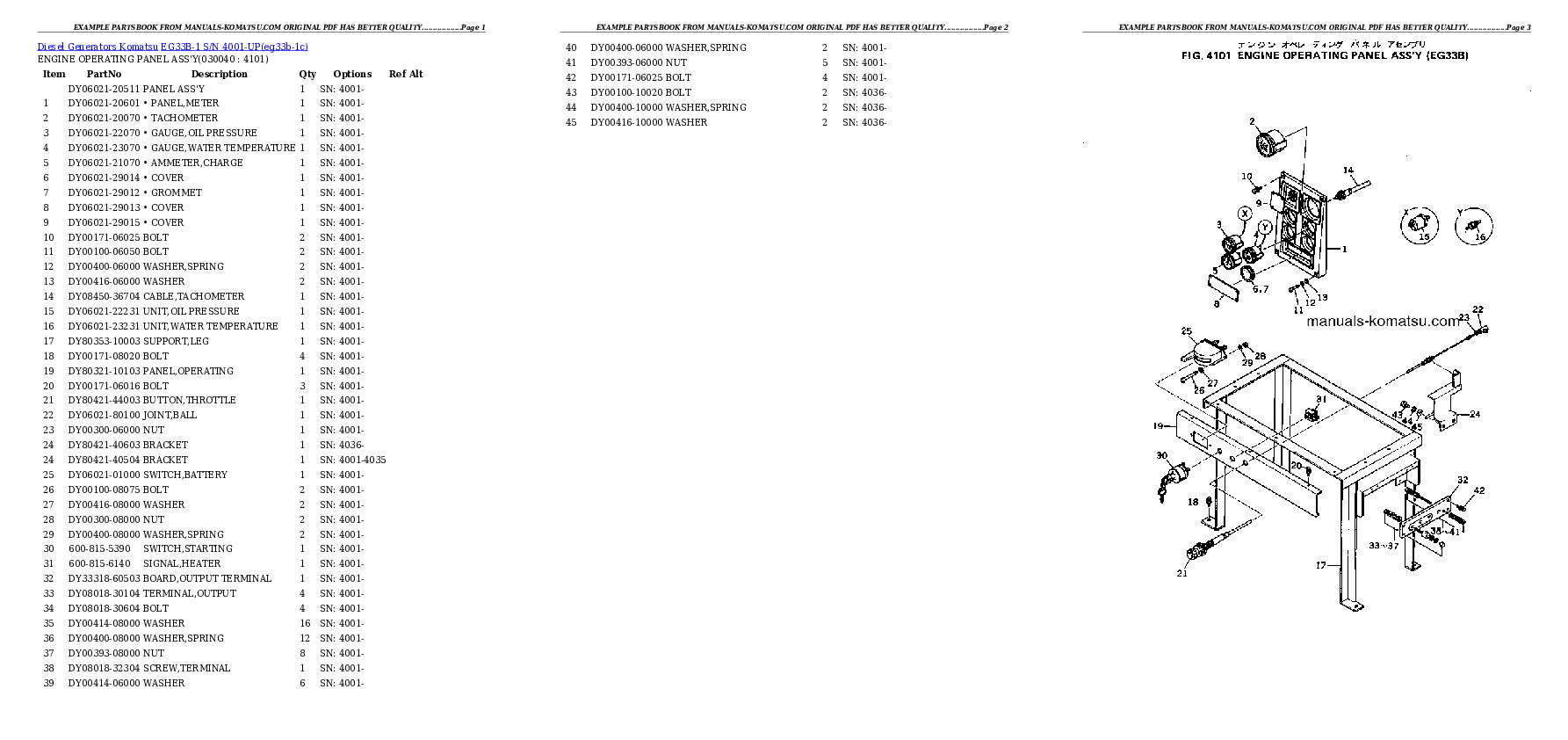 Protected: EG33B-1 S/N 4001-UP Partsbook
