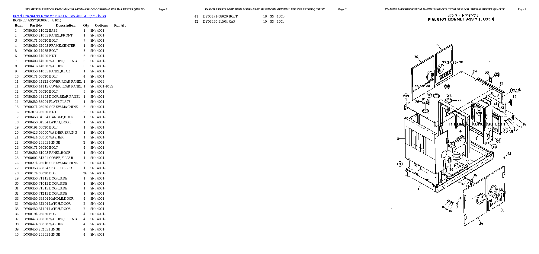 Protected: EG33B-1 S/N 4001-UP Partsbook