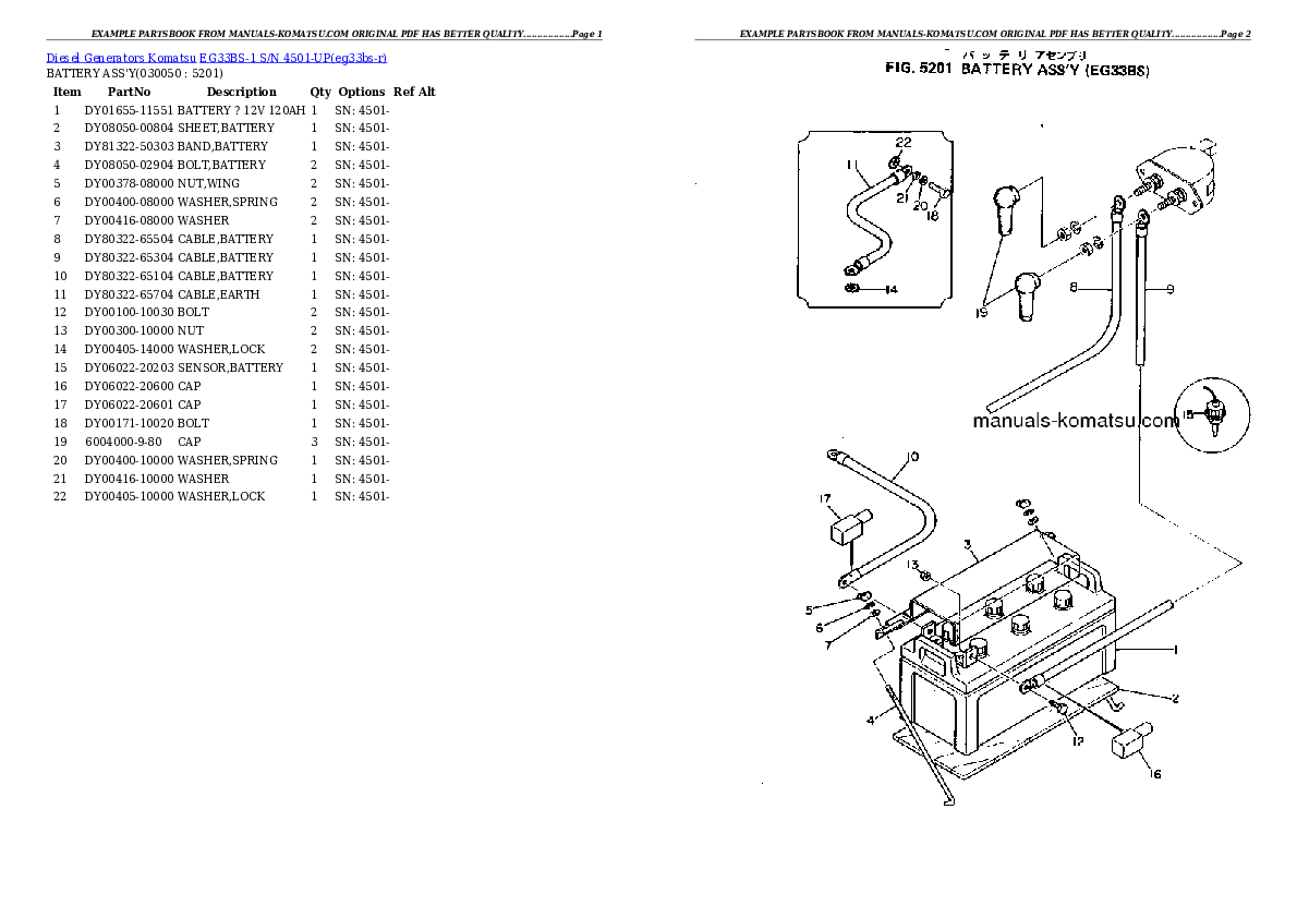 Protected: EG33BS-1 S/N 4501-UP Partsbook