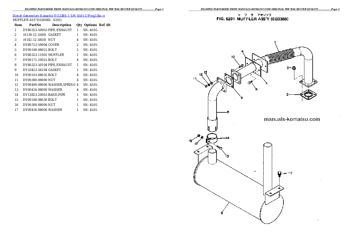 Protected: EG33BS-1 S/N 4501-UP Partsbook
