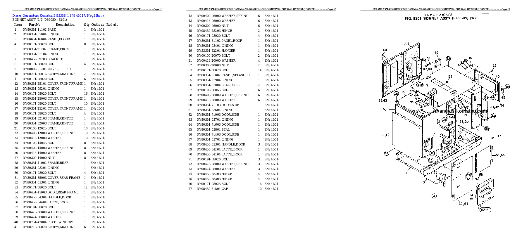 Protected: EG33BS-1 S/N 4501-UP Partsbook