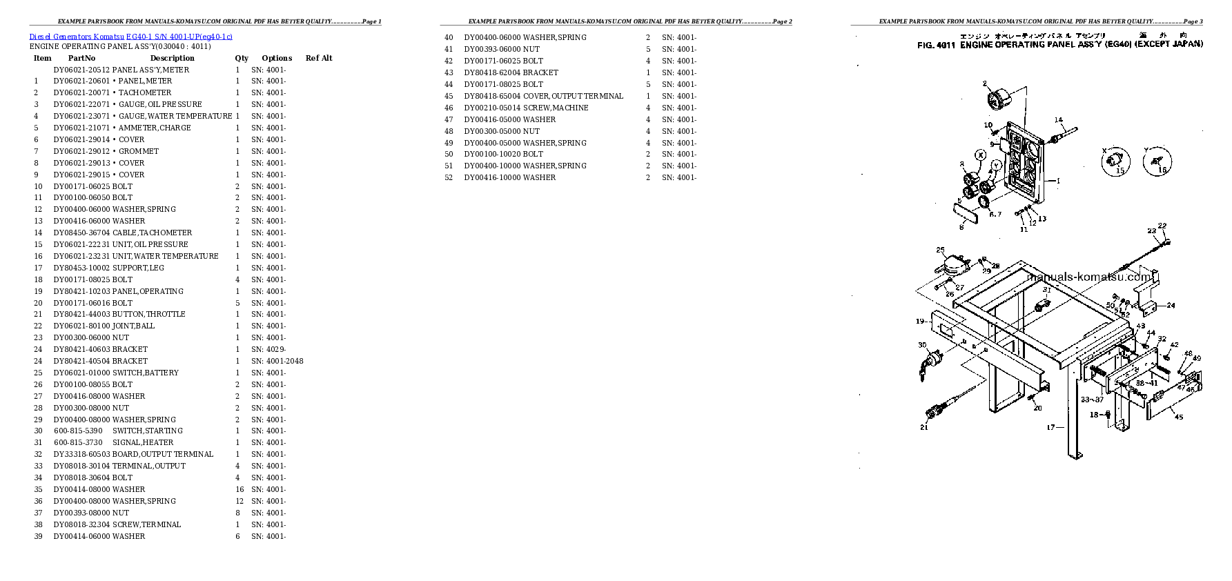 Protected: EG40-1 S/N 4001-UP Partsbook