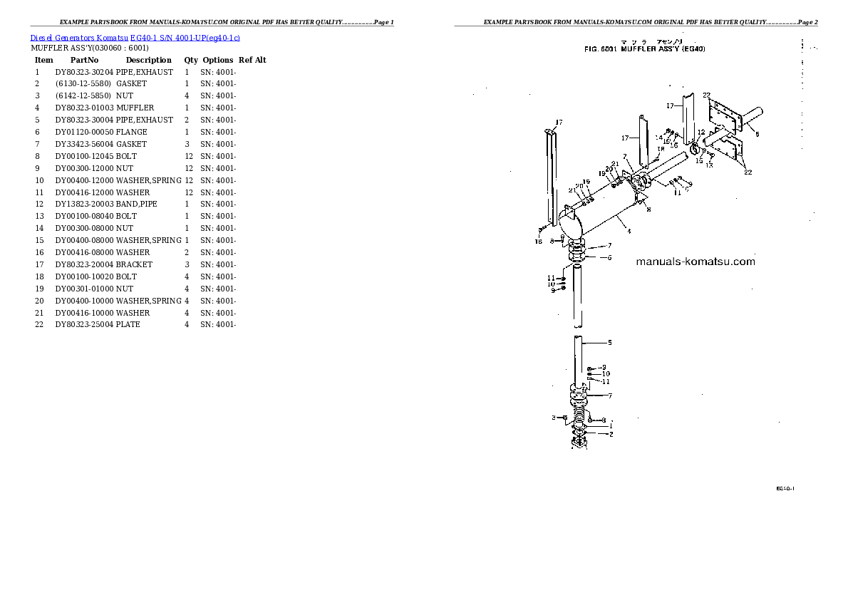 Protected: EG40-1 S/N 4001-UP Partsbook