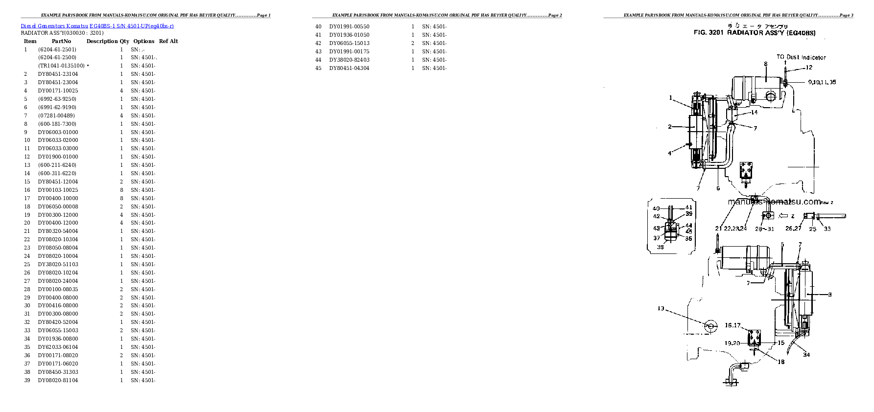 Protected: EG40BS-1 S/N 4501-UP Partsbook