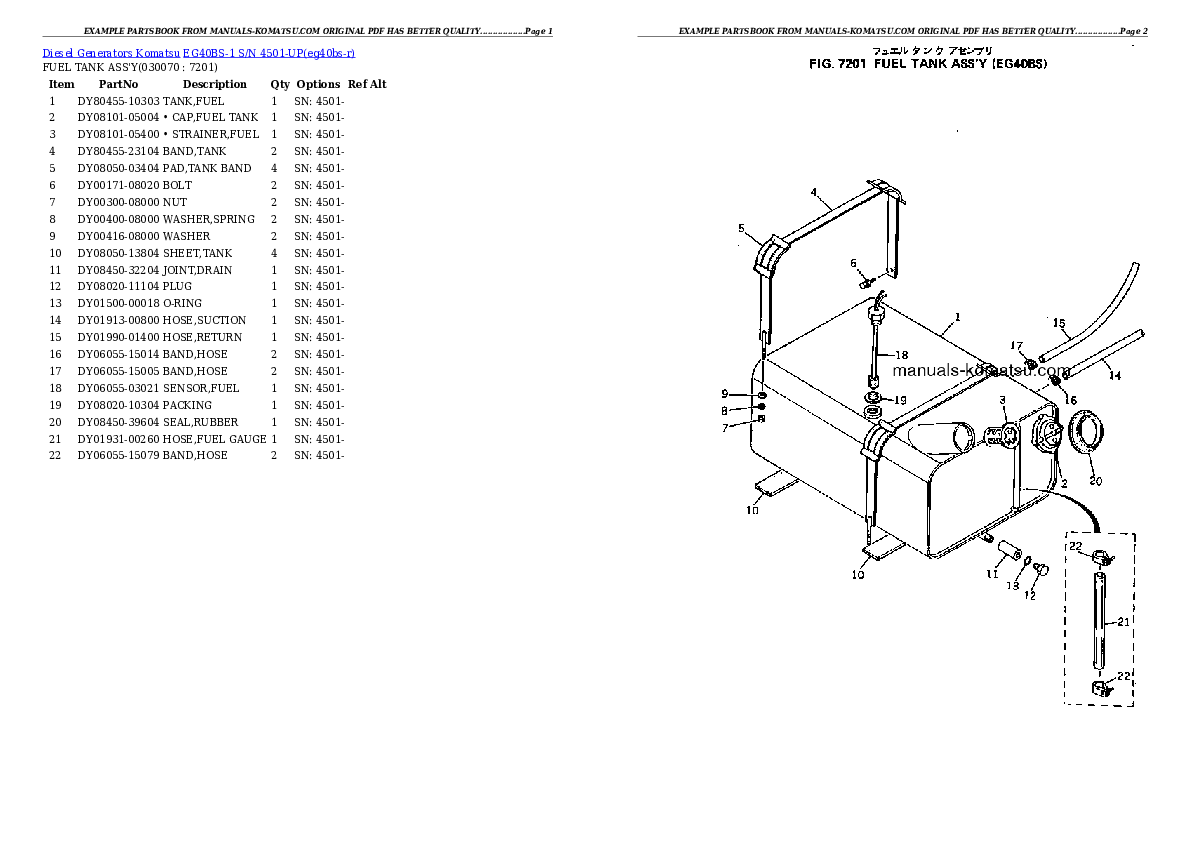Protected: EG40BS-1 S/N 4501-UP Partsbook