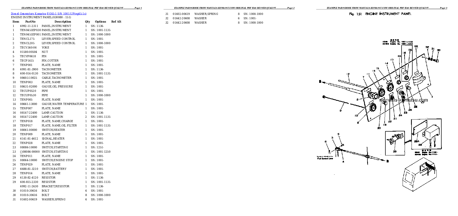 Protected: EG45-1 S/N 1001-UP Partsbook