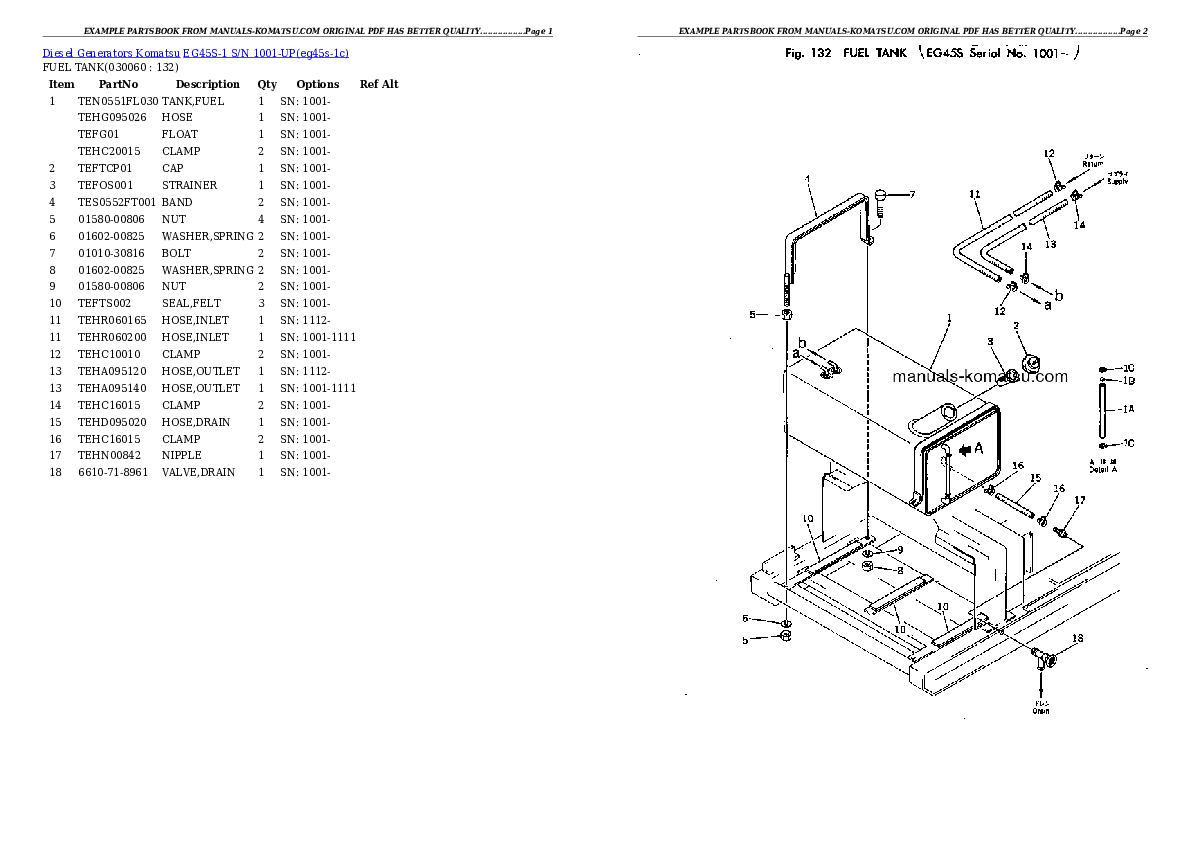 Protected: EG45S-1 S/N 1001-UP Partsbook