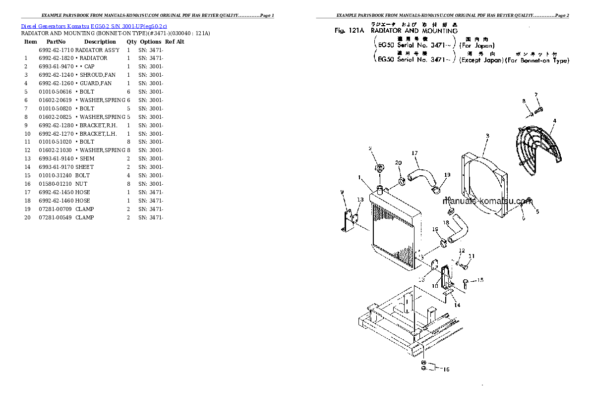 Protected: EG50-2 S/N 3001-UP Partsbook