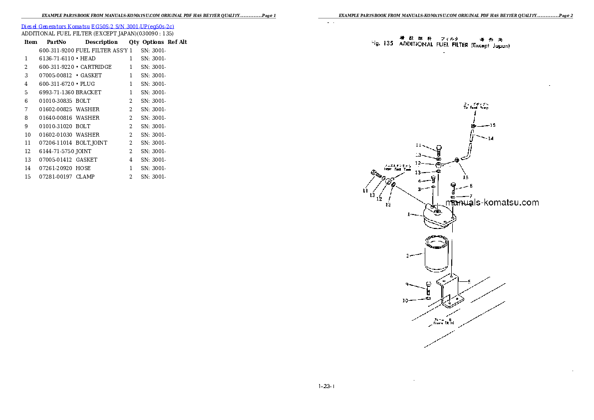 Protected: EG50S-2 S/N 3001-UP Partsbook