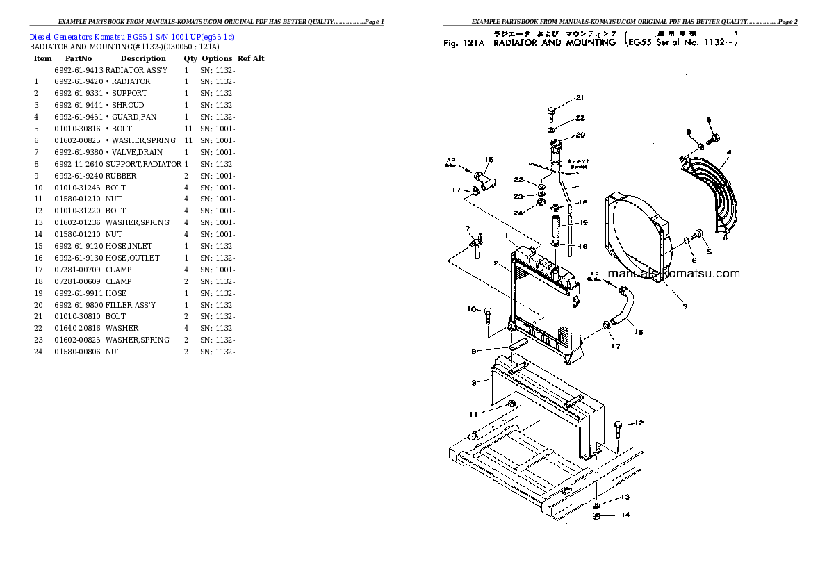 Protected: EG55-1 S/N 1001-UP Partsbook