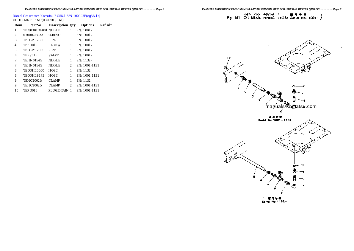 Protected: EG55-1 S/N 1001-UP Partsbook