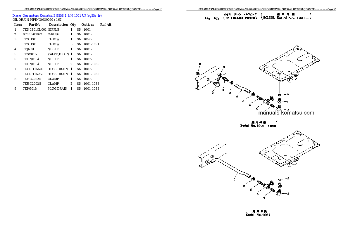 Protected: EG55S-1 S/N 1001-UP Partsbook