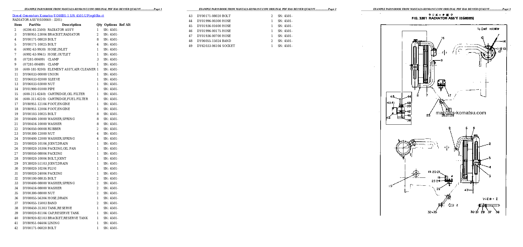 Protected: EG60BS-1 S/N 4501-UP Partsbook