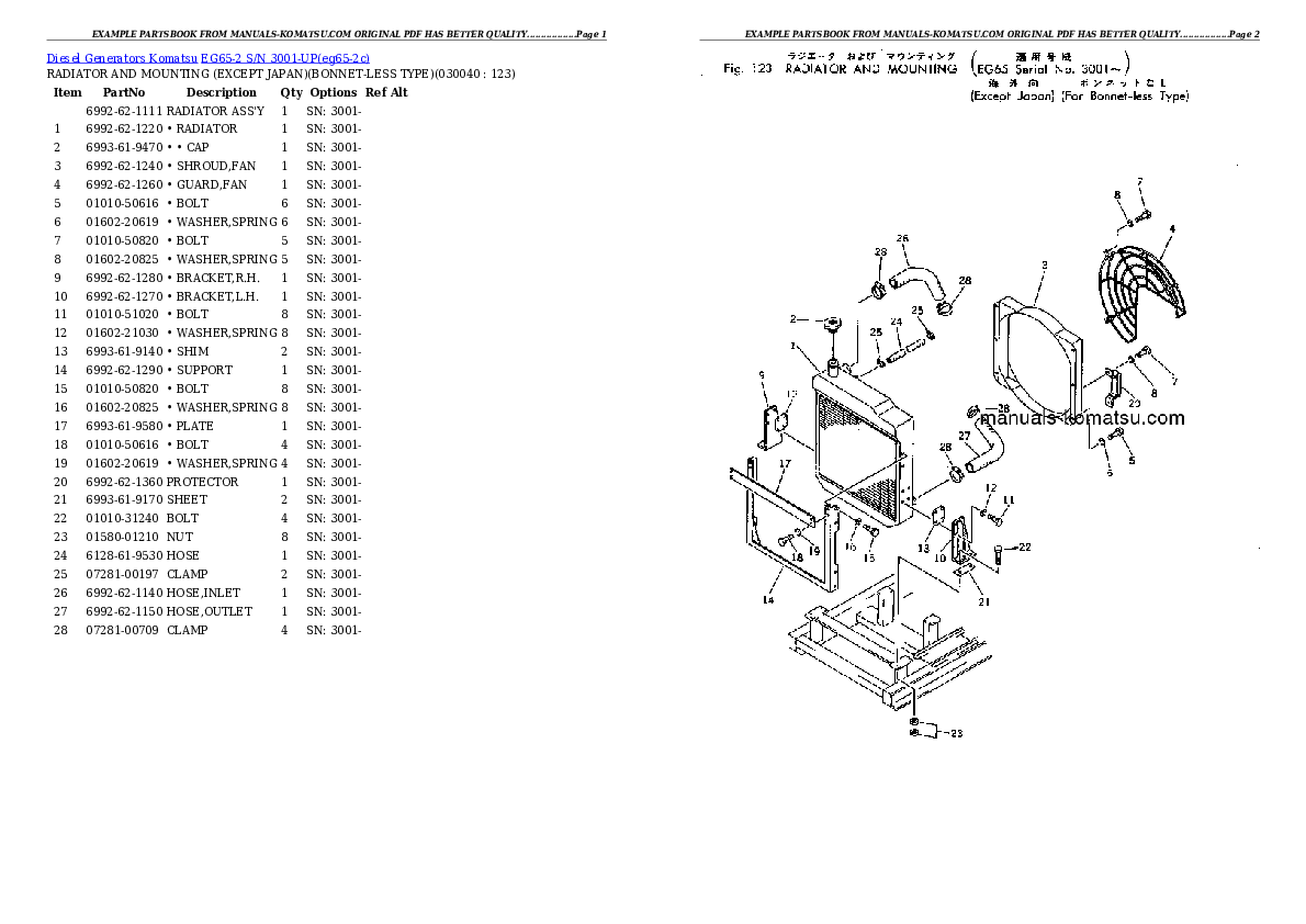 Protected: EG65-2 S/N 3001-UP Partsbook