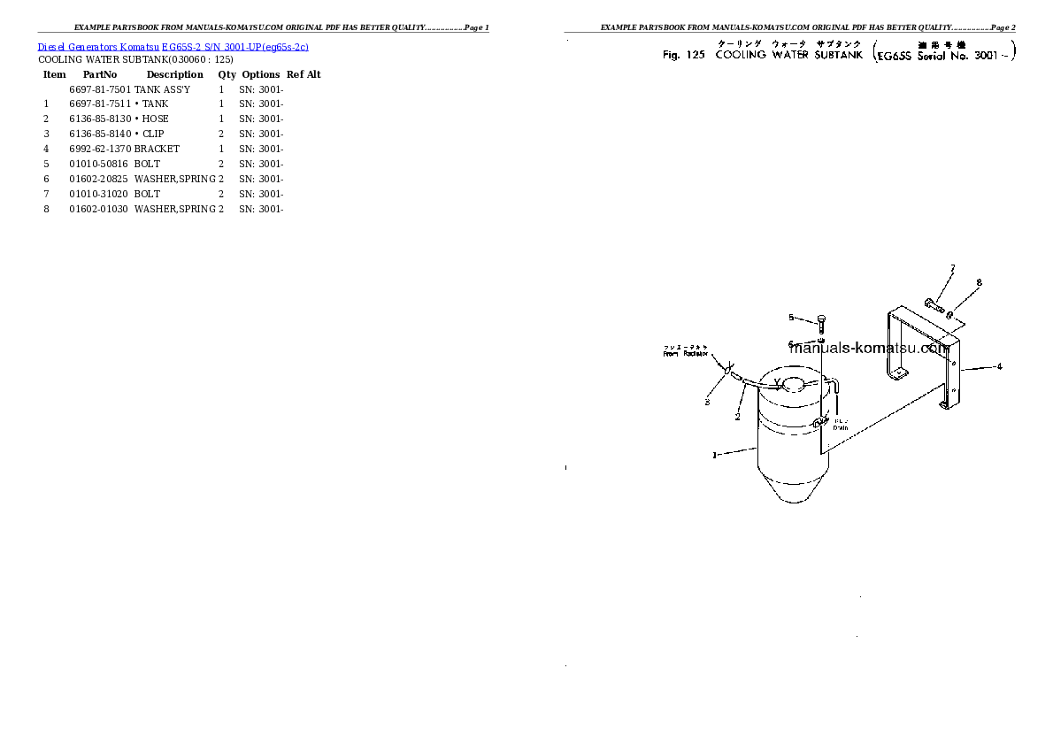 Protected: EG65S-2 S/N 3001-UP Partsbook