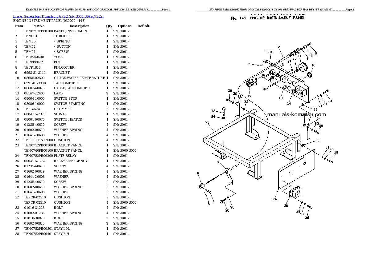 Protected: EG75-2 S/N 3001-UP Partsbook