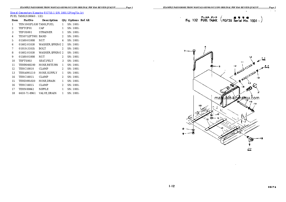 Protected: EG75S-1 S/N 1001-UP Partsbook