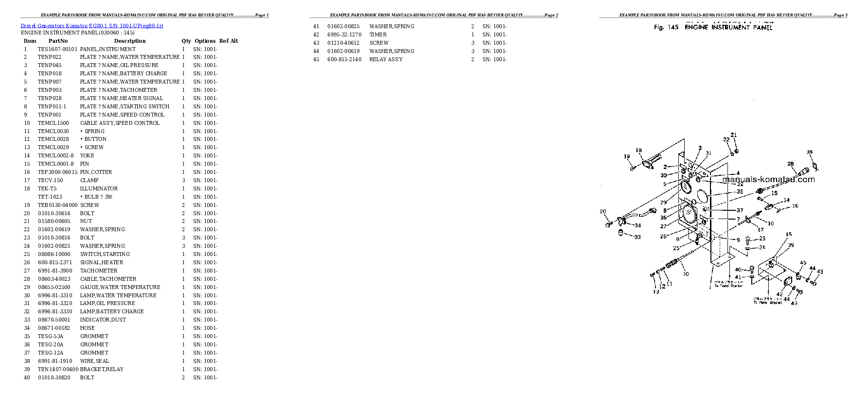 Protected: EG80-1 S/N 1001-UP Partsbook