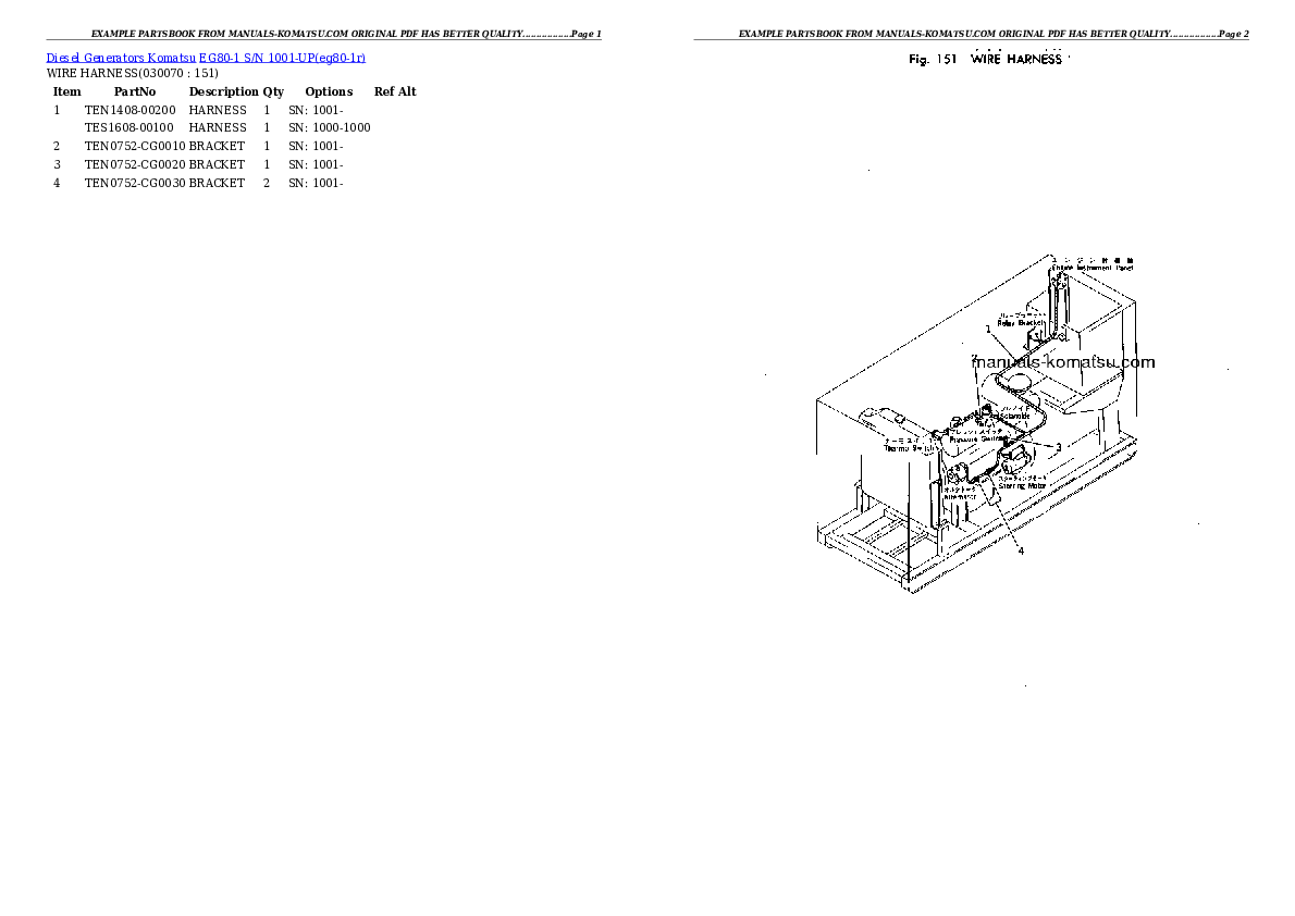 Protected: EG80-1 S/N 1001-UP Partsbook
