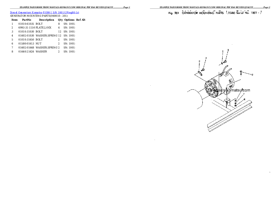 Protected: EG80-1 S/N 1001-UP Partsbook