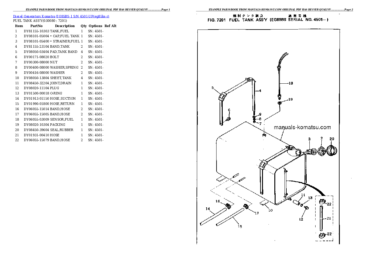 Protected: EG85BS-1 S/N 4501-UP Partsbook