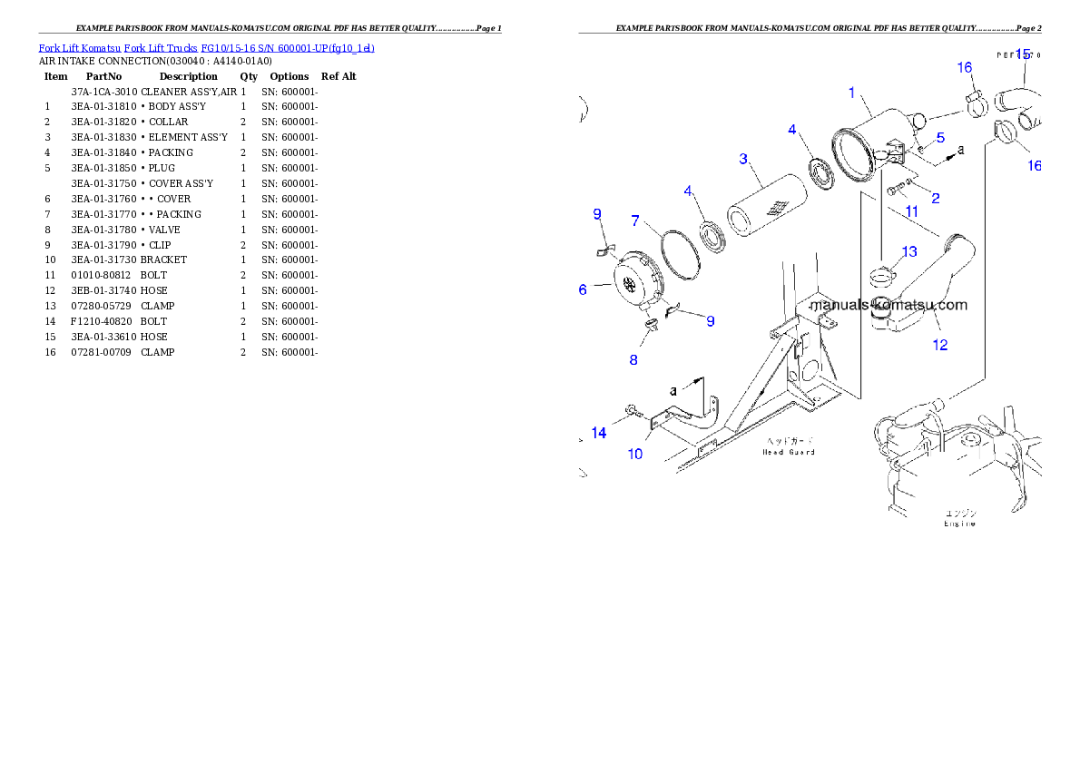 Protected: FG10L-15L-17 S/N 630001-UP Partsbook