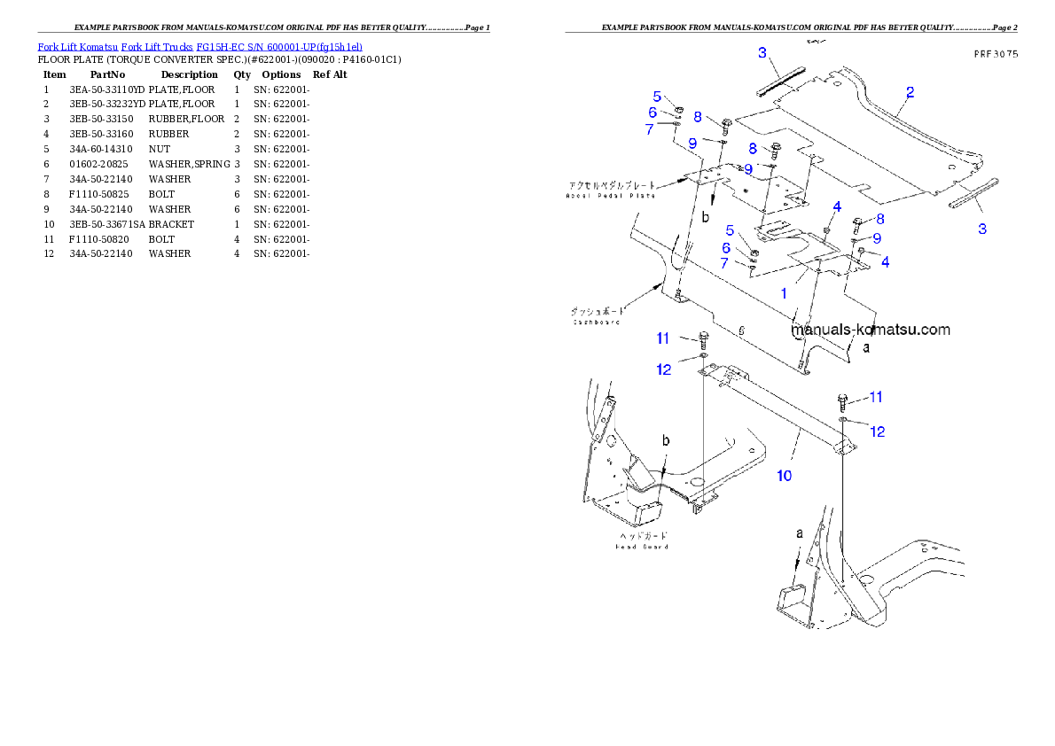 Protected: FG15H-EC S/N 600001-UP Partsbook