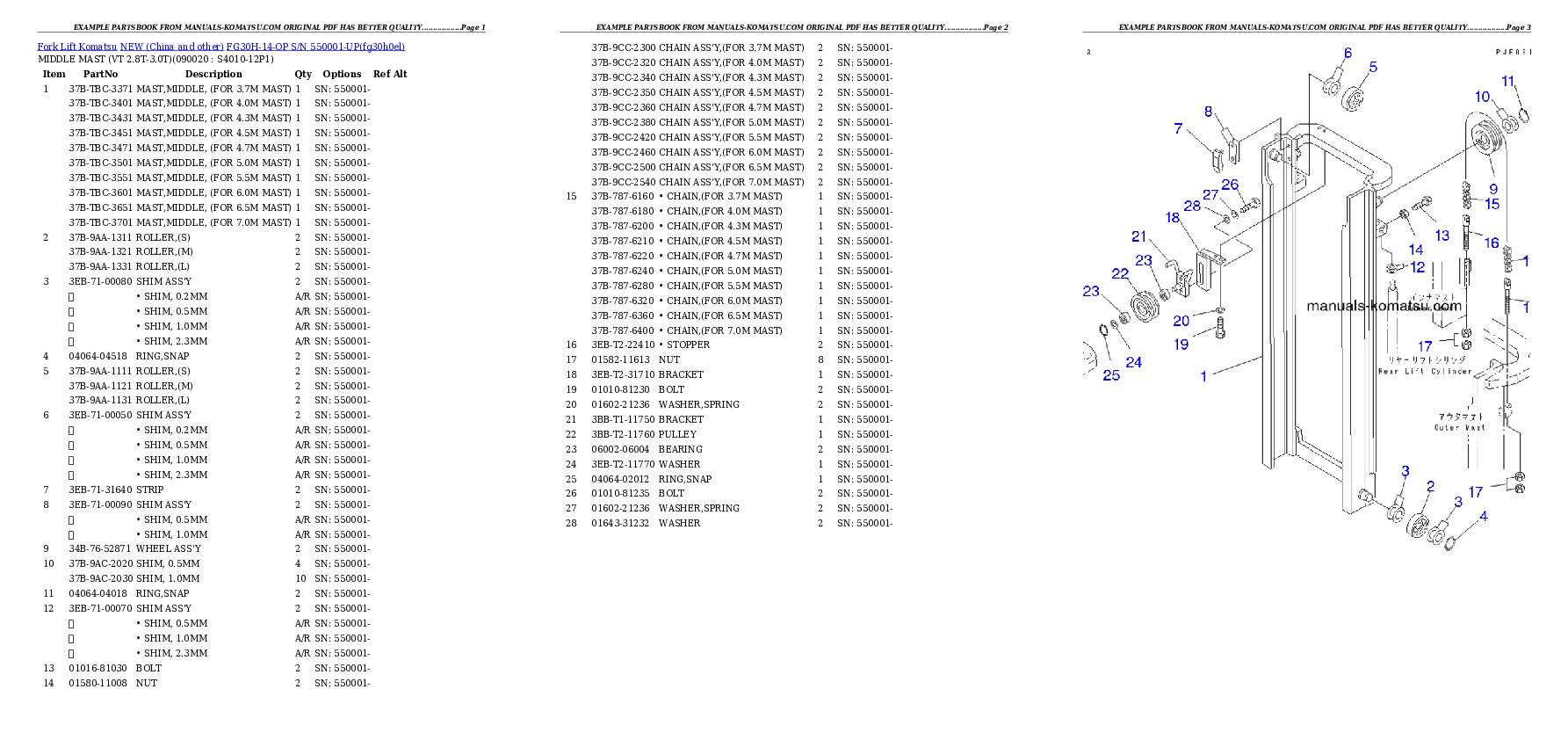 Protected: FG30H-14-OP S/N 550001-UP Partsbook