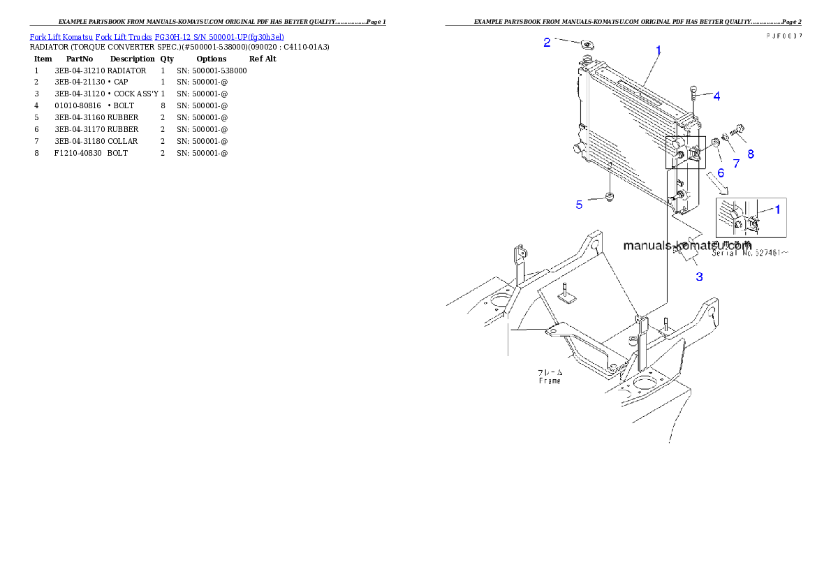 Protected: FG30H-12 S/N 500001-UP Partsbook
