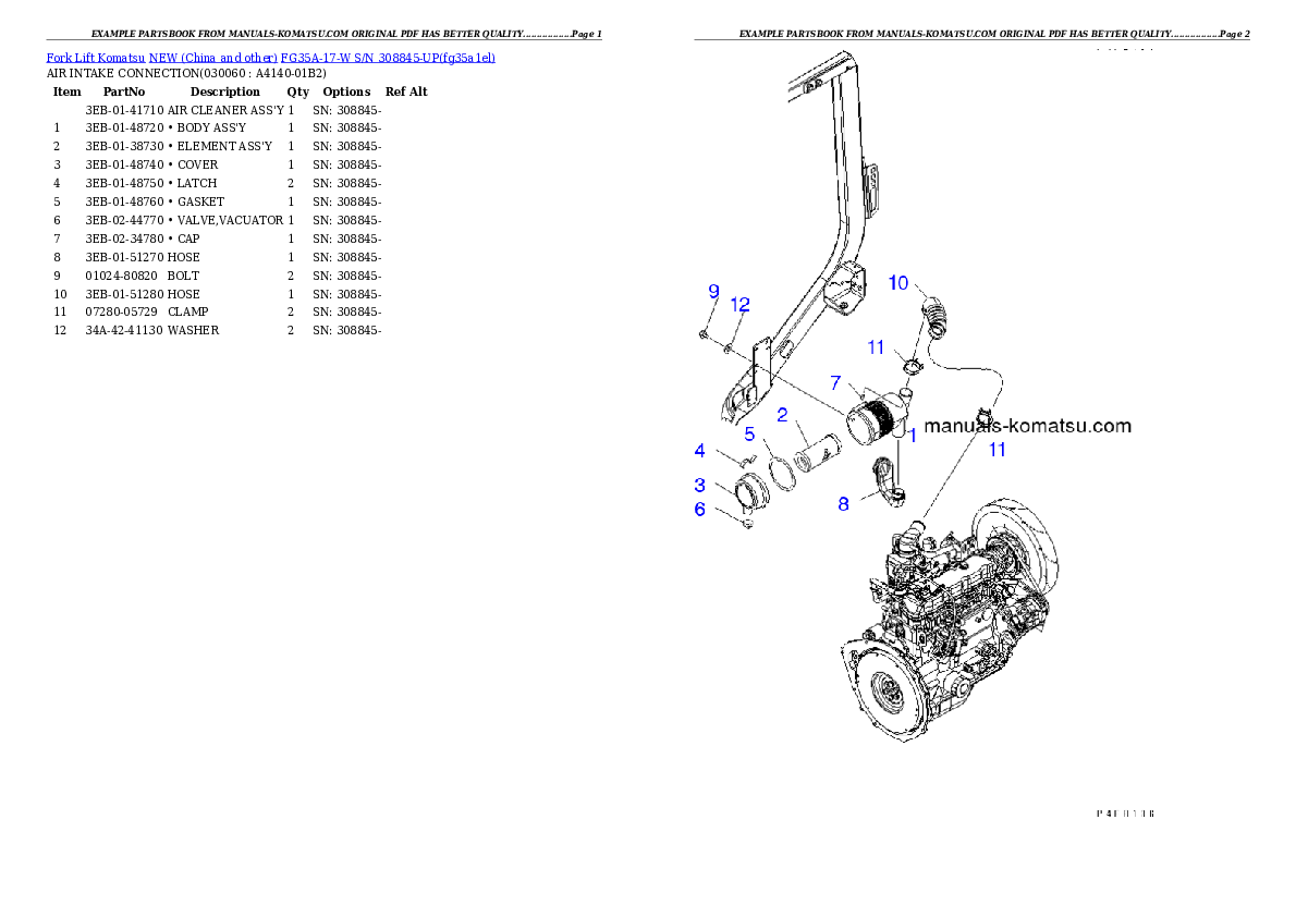 Protected: FG35A-17-W S/N 308845-UP Partsbook