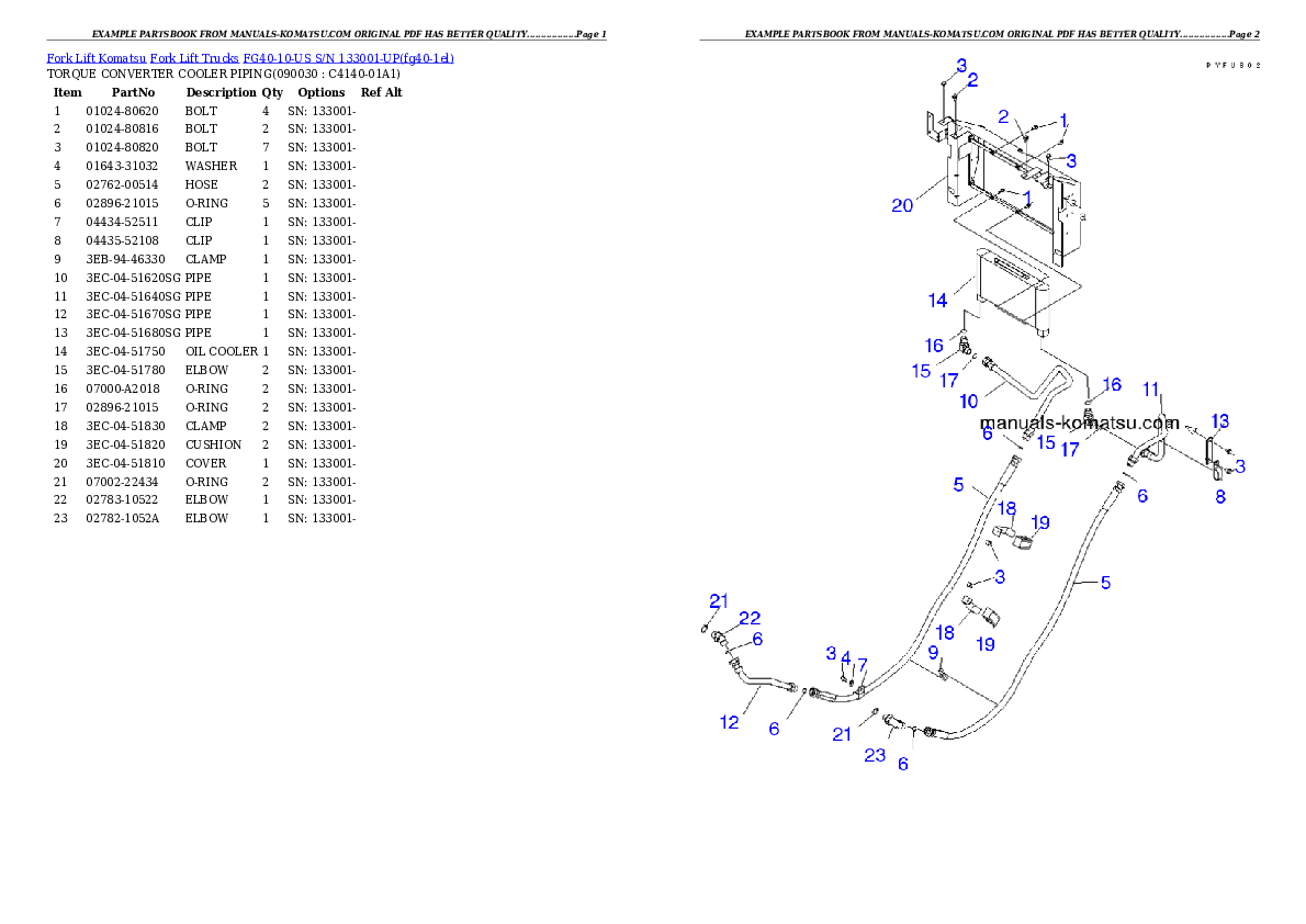 Protected: FG40-10-US S/N 133001-UP Partsbook